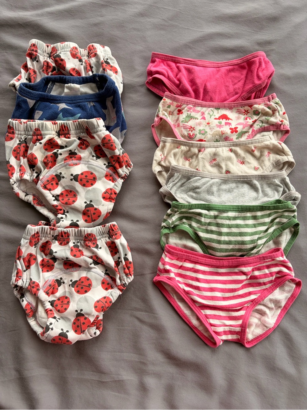 Old Navy Girls' Assorted Training Underwear - Pink, Green, Blue, Gray, White